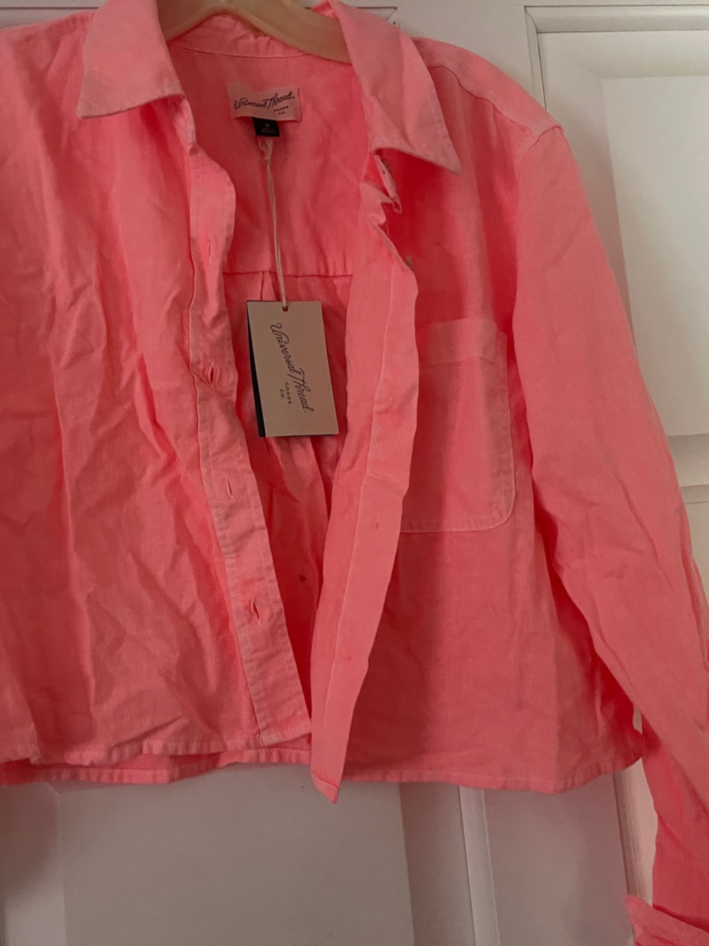 Universal Thread Coral Pink Button-Down Shirt
